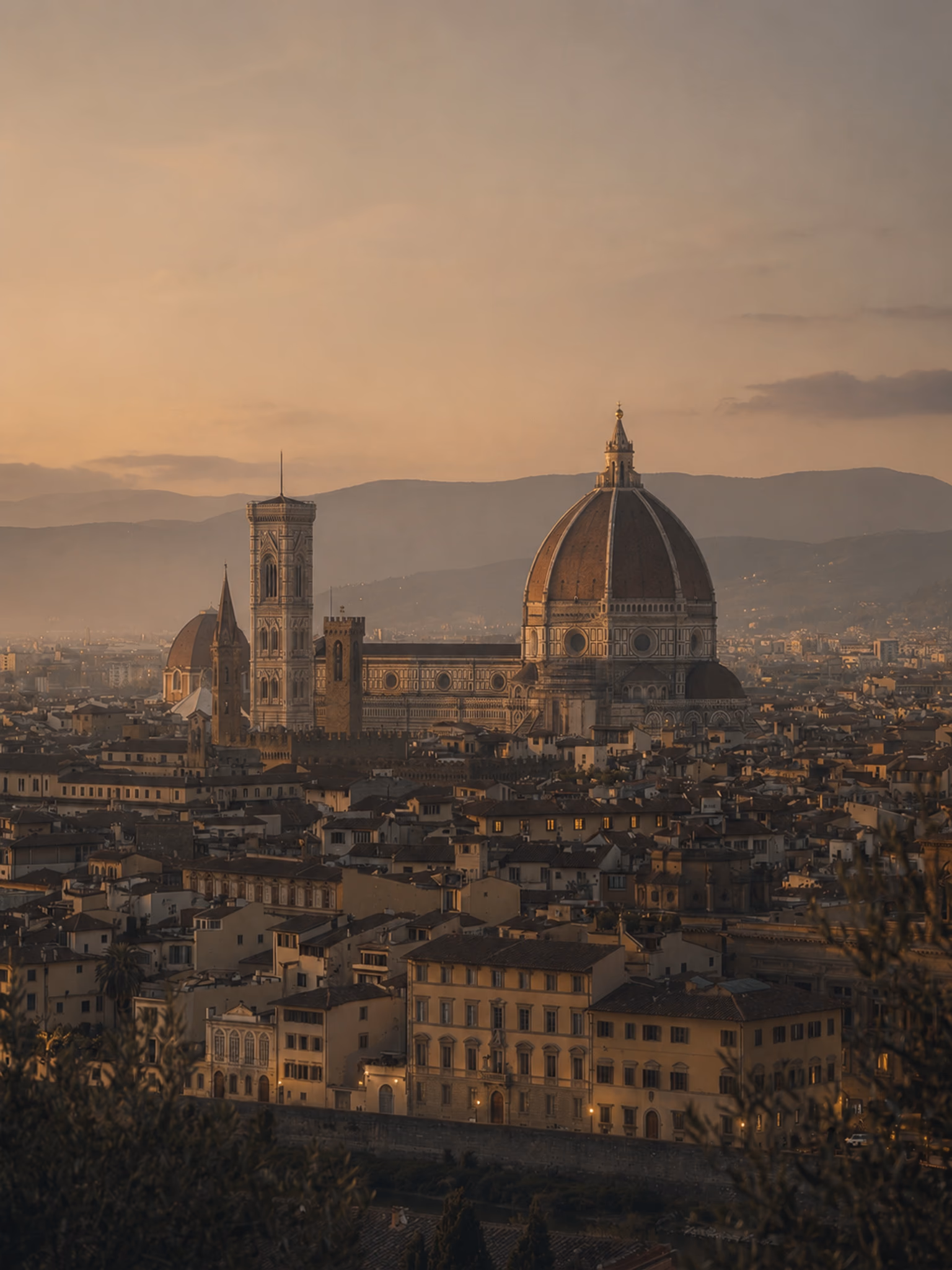 Florence under soft evening light